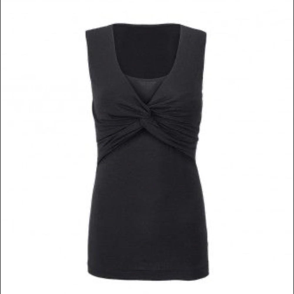 SOLD cabi nwot black twist front top